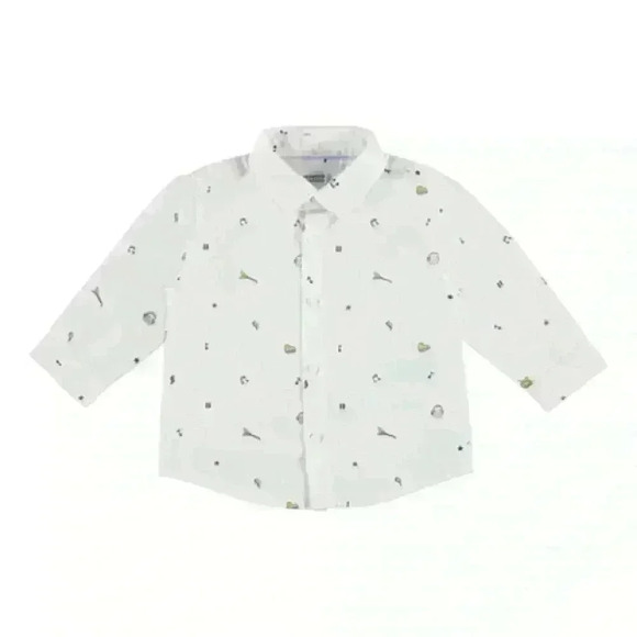 Mayoral size 18m collared top with Carmel colored pants - Picture 7 of 10